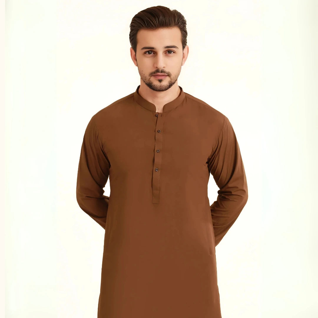 Brown Men Shalwar Kameez