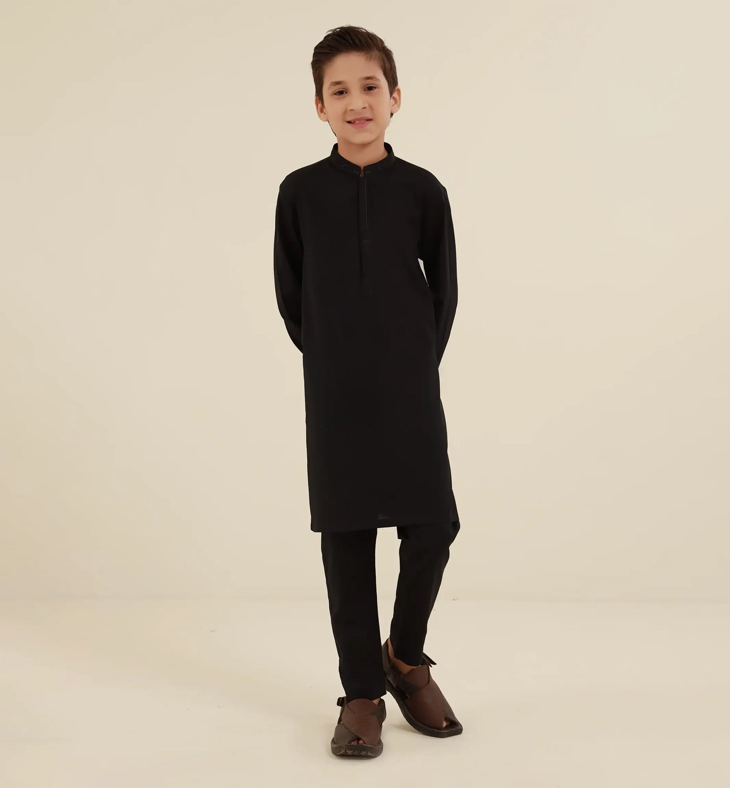 Kids Black Kameez Trouser