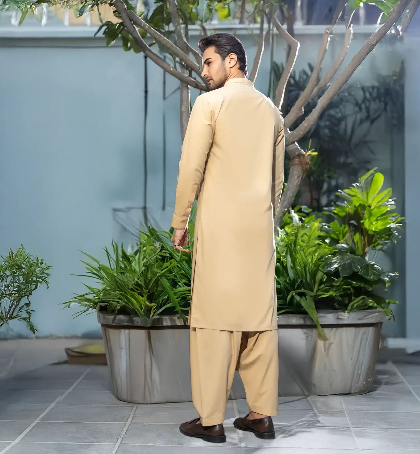 Beige Shalwar Kameez for men | wnb shalwar kameez collection