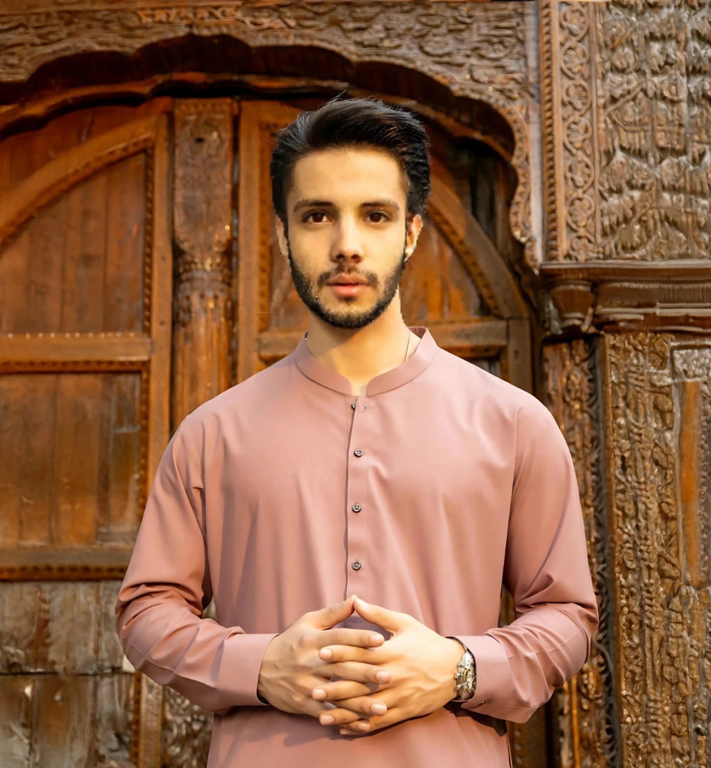 Tea Pink Men Shalwar Kameez