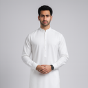 Pure White Unstitched Men Shalwar Kameez